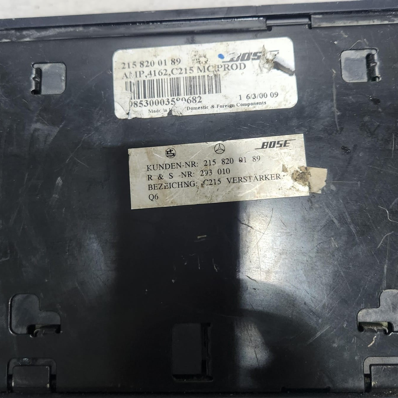 2000-2003 Mercedes-Benz CL500 Audio Amplifier 2158200189 CL500 CL600 CL55 CL63