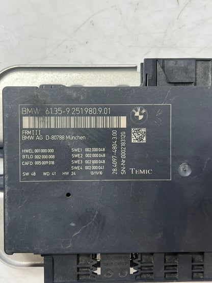 2011-2017 BMW X3 F25 X4 F26 FRM3 Footwell Body Control Module 9251980 OEM
