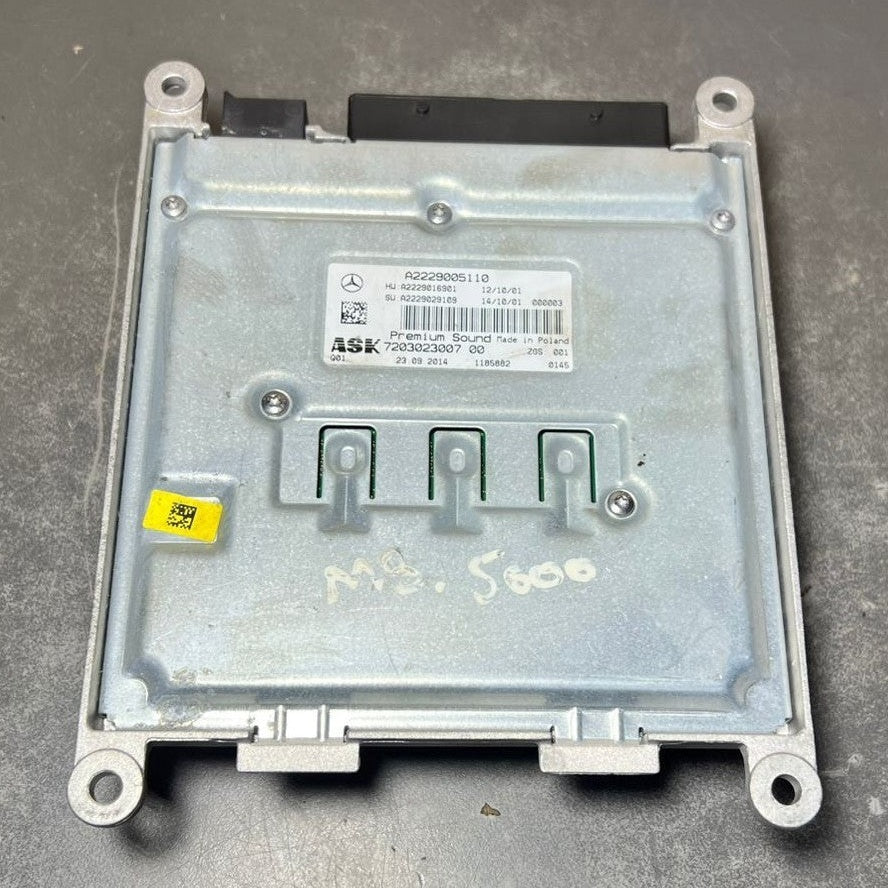 15-20 Mercedes Benz W222 S-Class ASK Premium Sound Amplifier A222 9005110 OEM