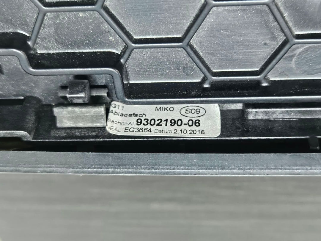 9302190-2015-2019 BMW 750Li G11 G12 RHD Center Console Cup Holder Trim OEM