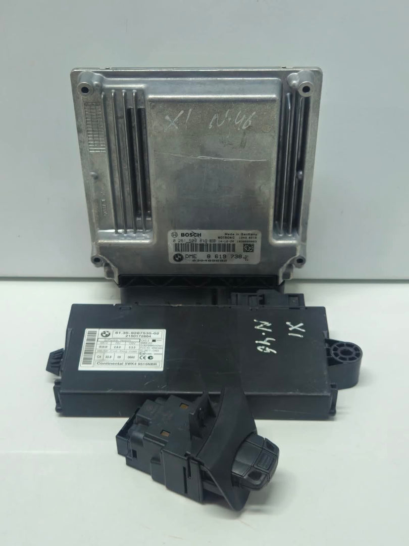 8619738-2008-10 BMW 128i E60 E81 E90 X1 N46 Engine Control Unit DME ECU Set OEM