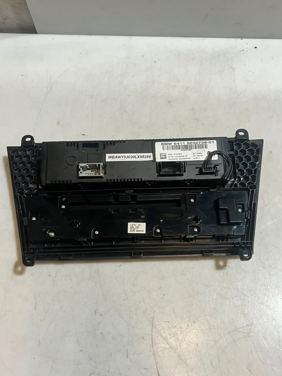 2011-2014 BMW X3 F25 A/C RADIO CD Climate Control Panel 9252738 OEM