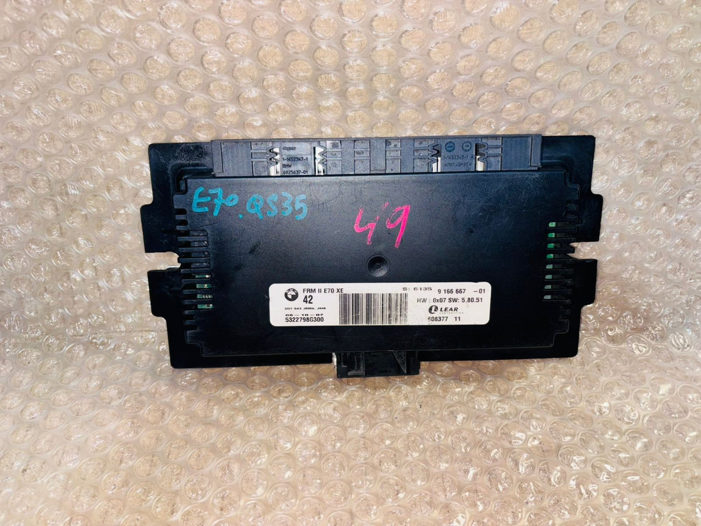 BMW E70 X5 FRM 42 Footwell Module Genuine 9166667