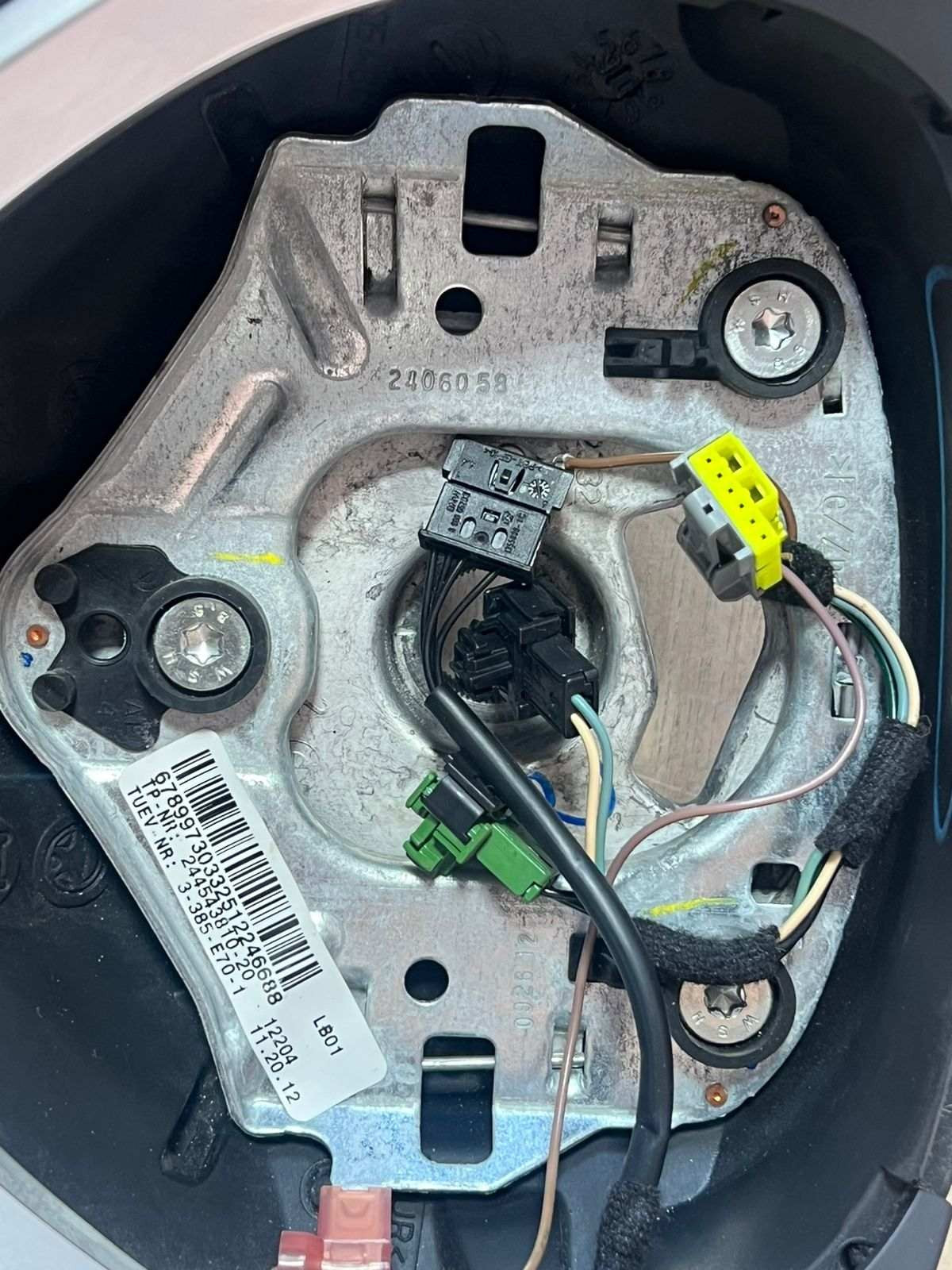 2007-2013 BMW X5 E70 3-Spoke Leather Sport Steering Wheel 6789973