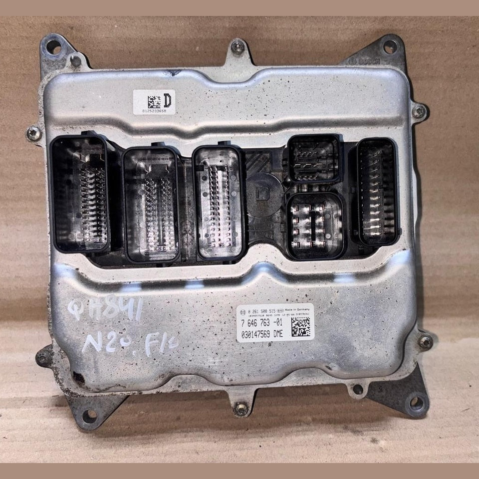 BMW F10 520i N20 2012 vin DX50049 ENGINE CONTROL UNIT ECU SET - 7646763