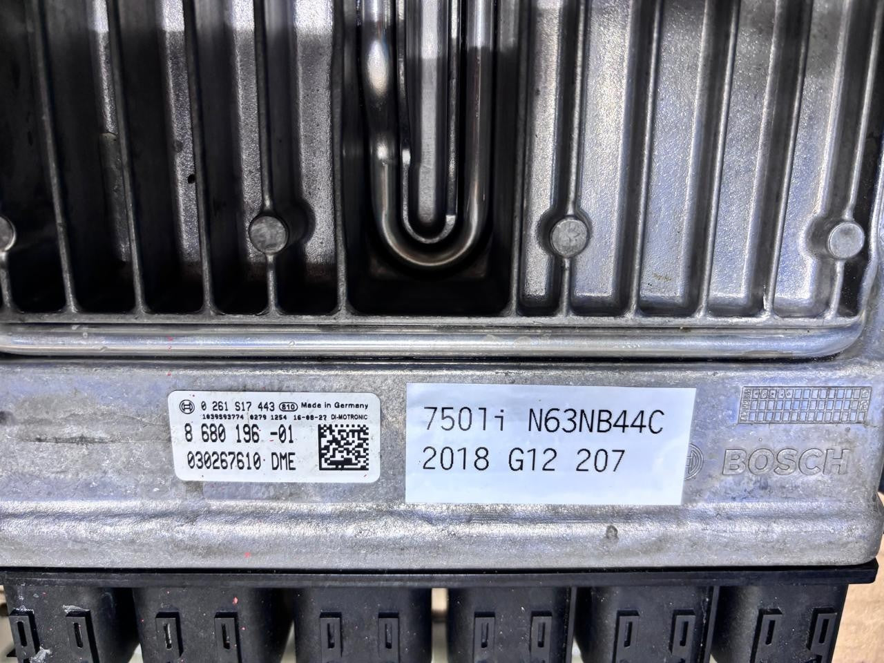 BMW 750li N63NB44C 2018 G12 ENGINE CONTROL UNIT COMPLETE SET + KEY  - 8680196