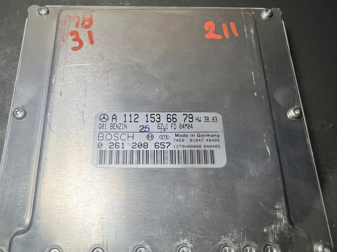 02-09 Mercedes W211 E-Class Engine Control Module Unit ECM ECU A112 1536679 OEM