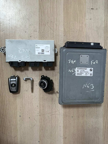 2010-13 BMW 750i F02 N63 V8 4.4 Engine Control Module 7613202 550i 650i ECU SET