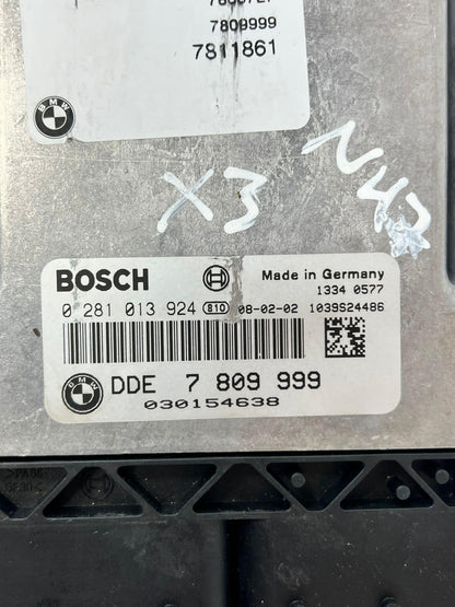 2008 BMW X3 N47 Engine Control Unit ECU SET DDE +EWS4+1KEY 7809999 OEM