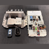 BMW 1 2 3 F20 F22 F30 1.8i B38 ENGINE CONTROL UNIT DME FEM KEY SET - 8674265