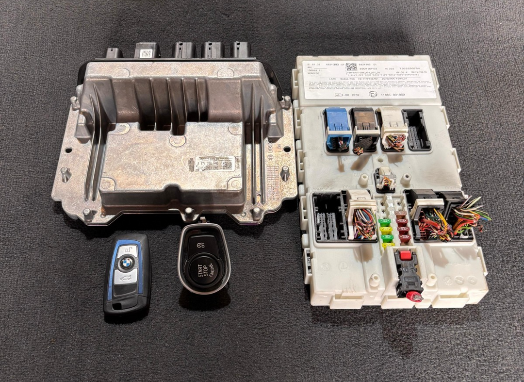 BMW 1 2 3 F20 F22 F30 1.8i B38 ENGINE CONTROL UNIT DME FEM KEY SET - 8674265
