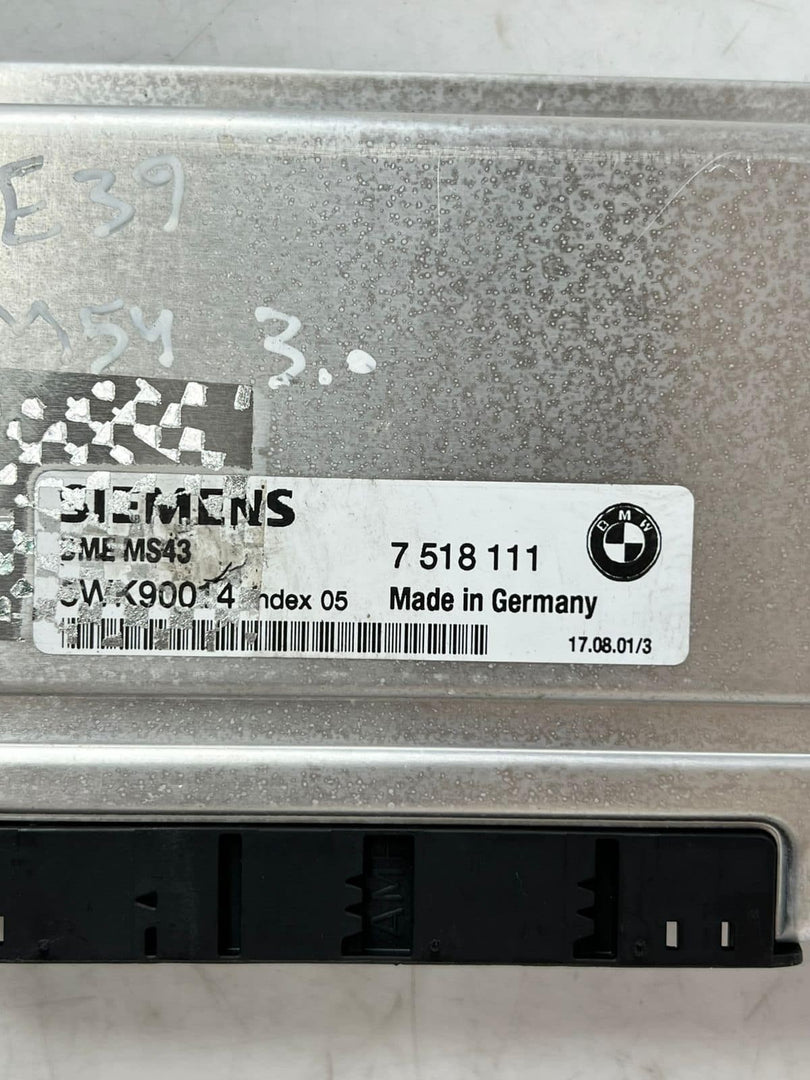 2002 BMW 5 Series E39 525i Manual complete ECU Engine Control Unit 7518111