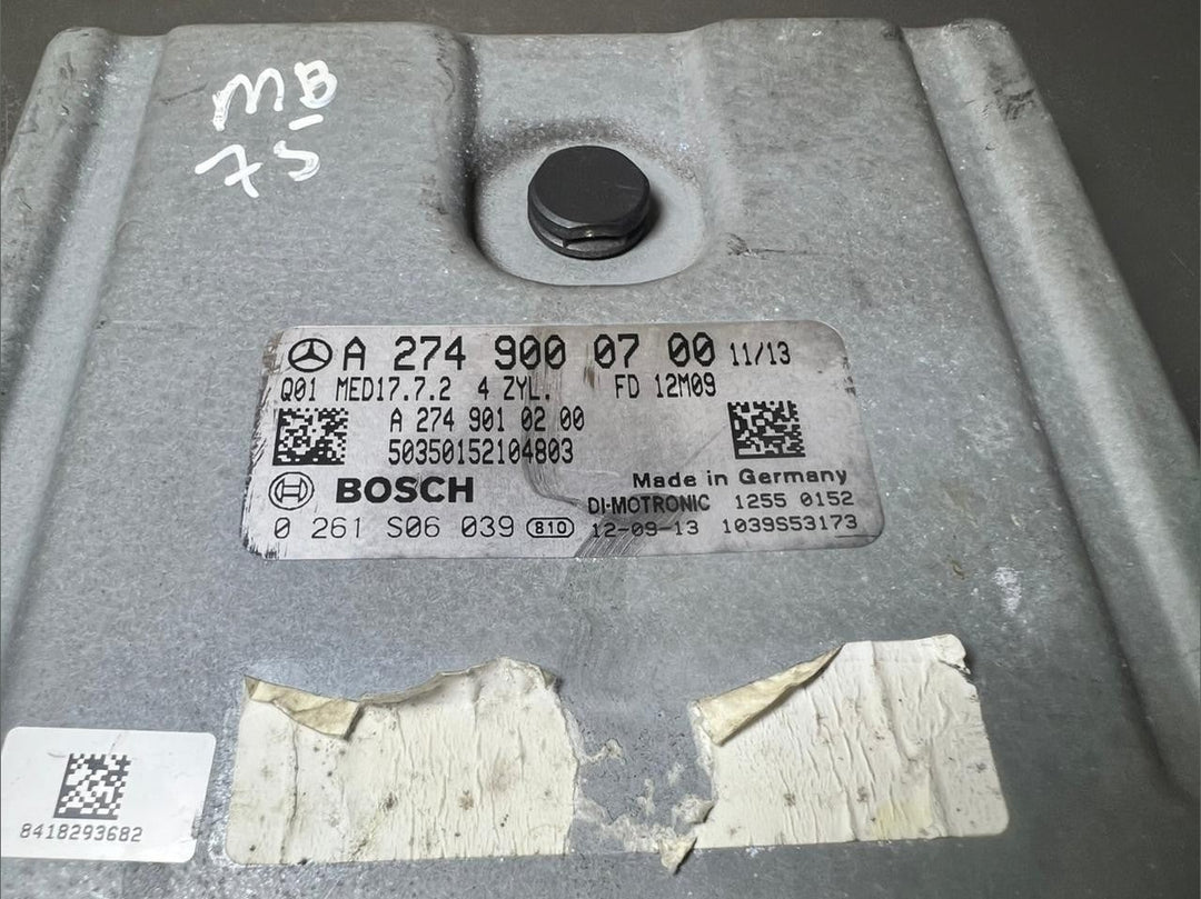 10-14 Mercedes W204 C-CLASS Engine Control Module Unit ECM ECU A274 9000700 OEM