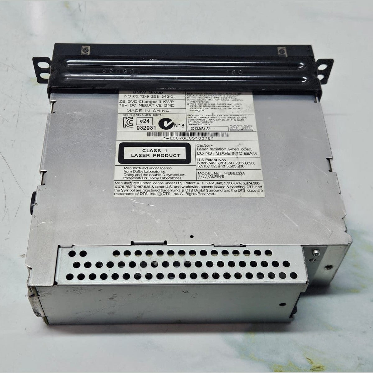 2010-2014 BMW X6 E71 E72 X6M Entertainment Multimedia DVD Player 9258343 OEM