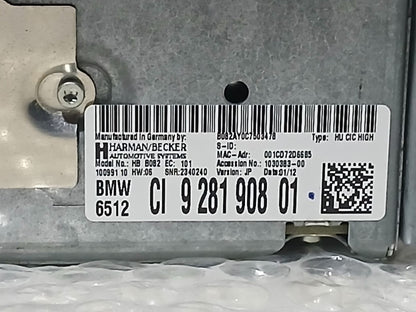 BMW 1 SERIES F20 HEAD UNIT NAVIGATION SYSTEM 9281908