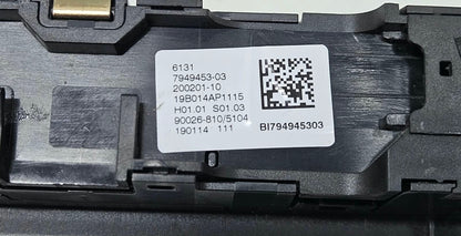 7949453-2018-2022 BMW X5 G05 RHD Radio Audio Control Switch Panel OEM