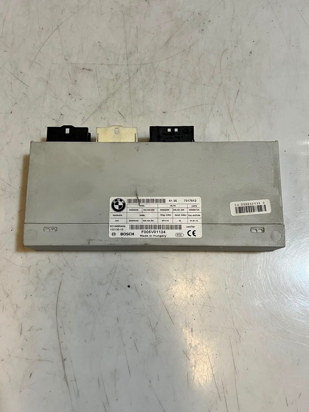 2011-2016 BMW F10 528i 535i 550i Tailgate Lift Control Module 7317512 OEM