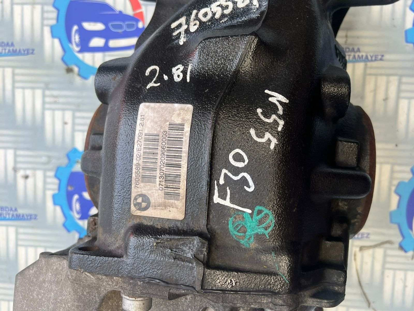 2012 BMW F30 M335i 2014 Rear Differential 7605589 RATIO 2.81