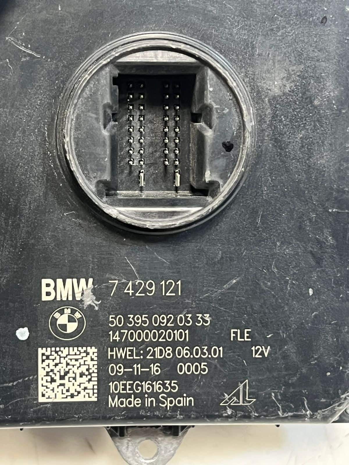 2013-2021 BMW X1 F48 F45 Active Tourer Led Headlight Control Module 7429121