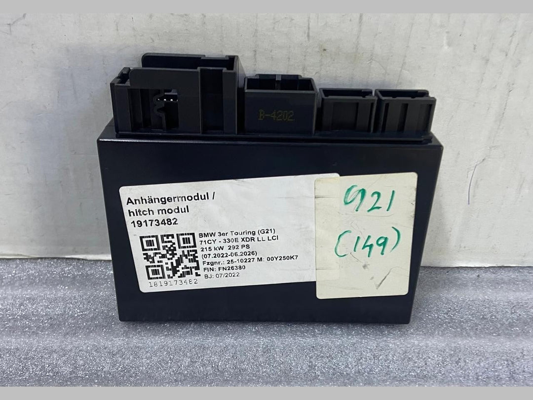 OEM BMW 5 Series G21 2021 Trailer Coupling Control Module Unit 5A056C9