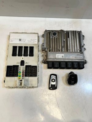 2015 BMW 3' F30 LCI B48 320i Engine Control Unit ECU SET DME+FEM+1KEY 8663562