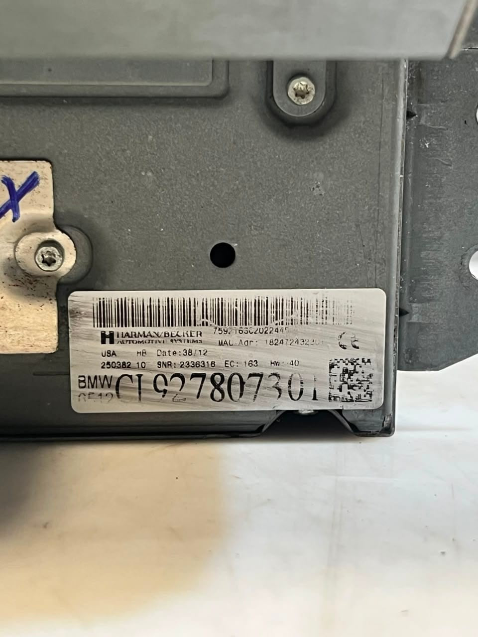 2007-2013 BMW X5 E70 E71 E72 X5 X6 CIC HARMAN Infotainment Computer 9278073 OEM