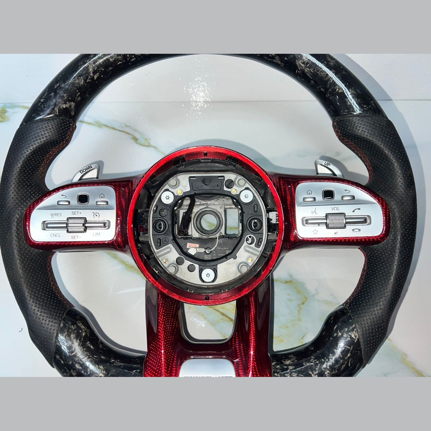 Mercedes W205 AMG Steering Wheel Multi Function Sport Assembly W \ Paddle Shifts