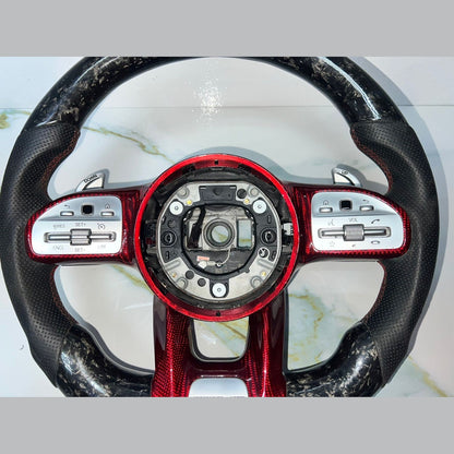 Mercedes W205 AMG Steering Wheel Multi Function Sport Assembly W \ Paddle Shifts