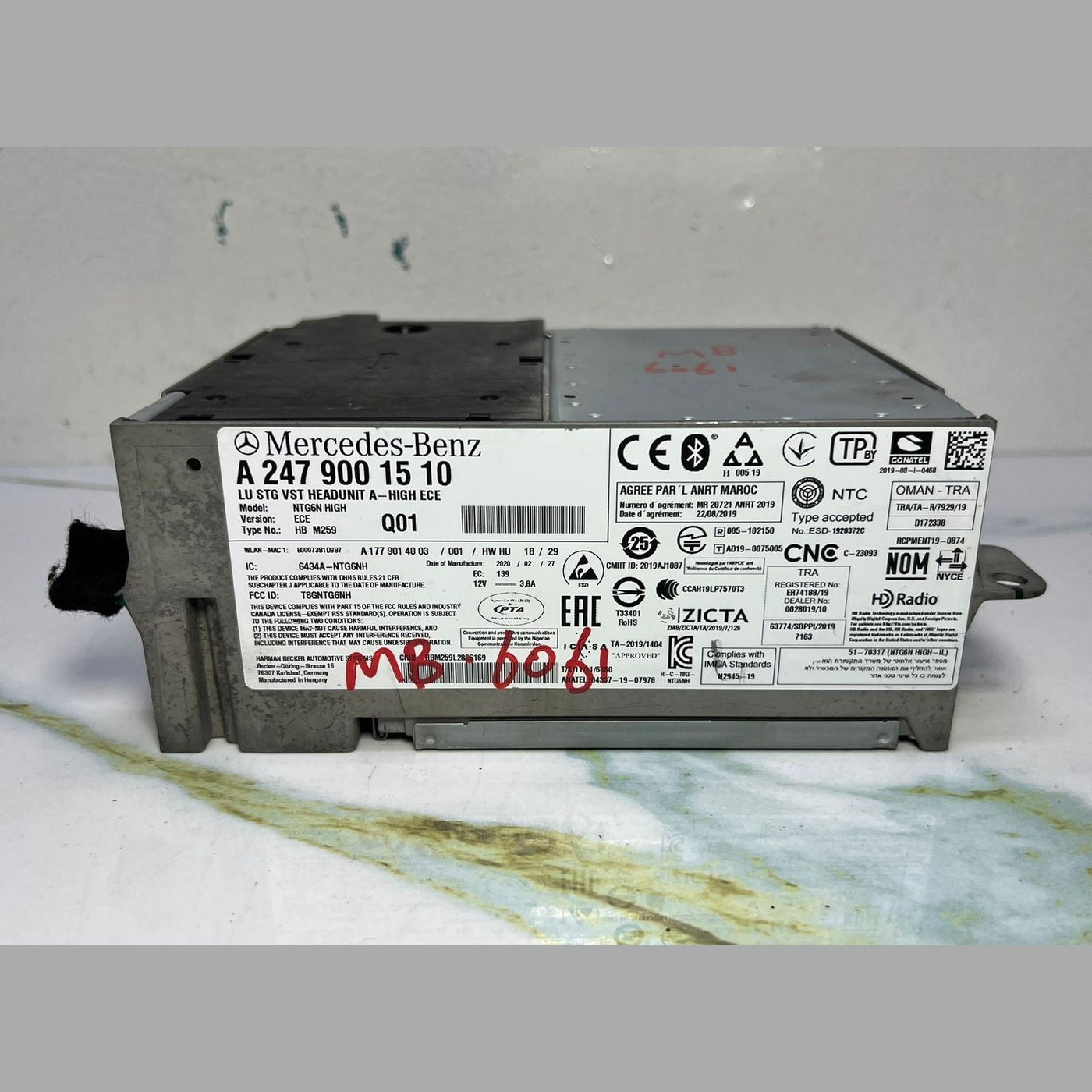 17-23 Mercedes W247 W118 CLA Radio Audio Multimedia Head Unit  A247 9001510 OEM