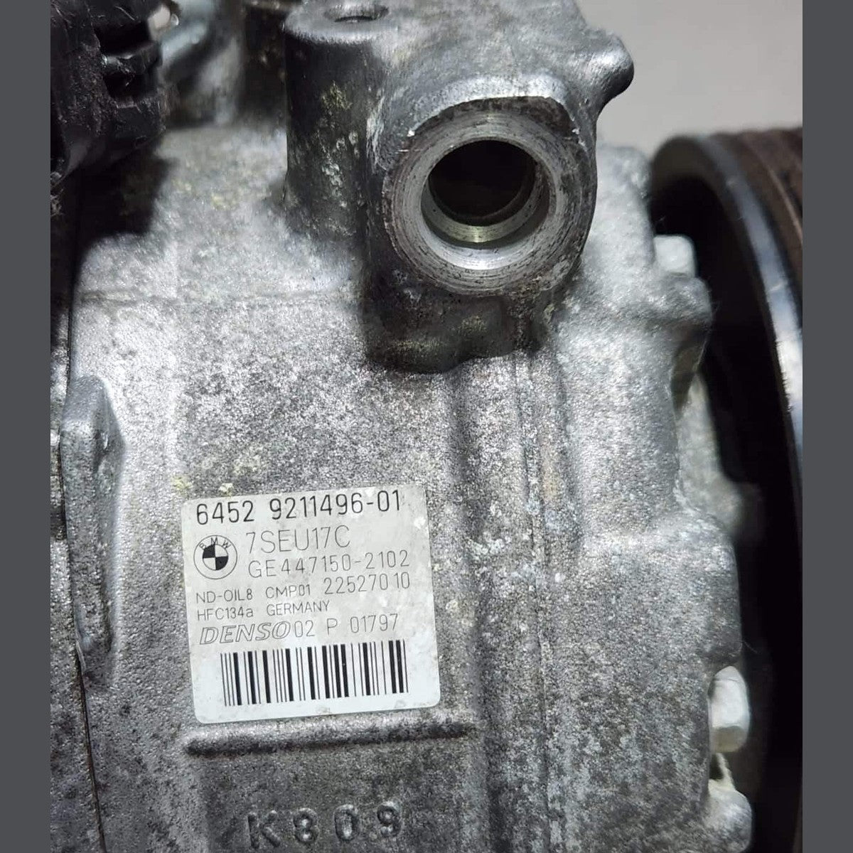 2011-2012 BMW F25 X3 Air Conditioning Compressor 9211496 X3 F25 