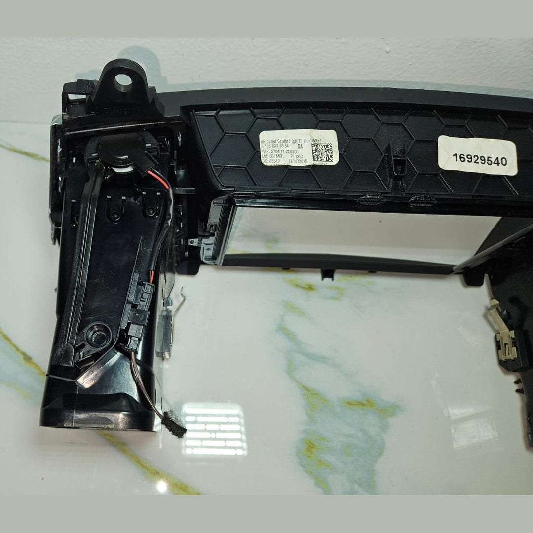 12-16 Mercedes W166 Dash Dashboard Center \ Left & Right A/C Air Bezel Trim Set
