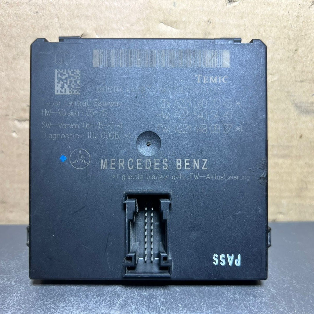 2007-2013 Mercedes-Benz W221 S-Class Gateway Control Module A221 5407045 OEM Q02