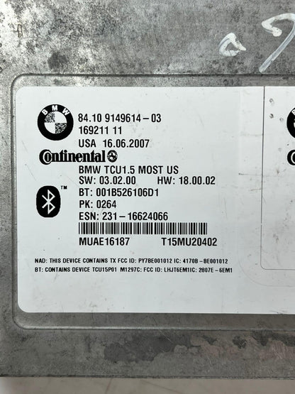 2008-2010 BMW 5 Series 528i Telematics Control Module 9149614 OEM