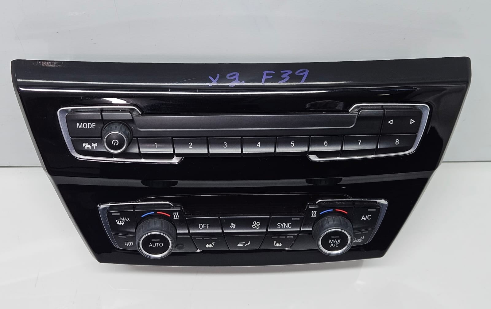 9371457-2015-2020 BMW X2 F39 RHD Audio Climate Control Unit OEM