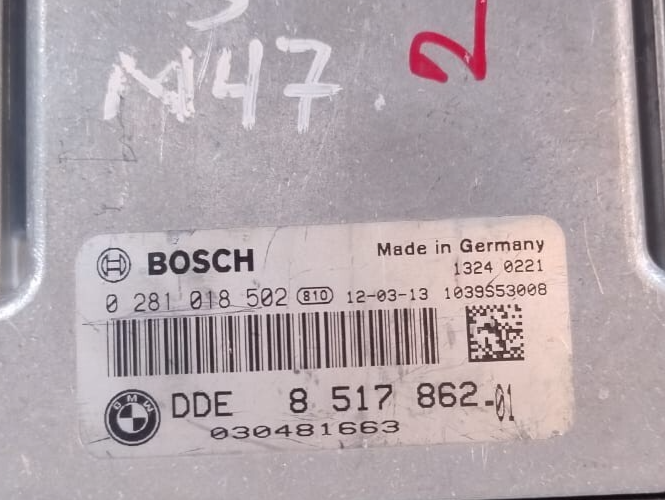 BMW 5 F10 F20 F25 F30 N47N ENGINE CONTROL UNIT ECU DDE Module - 8517862