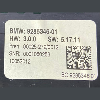 OEM BMW 6 SERIES F06 F12 F13 CLIMATE CONTROL PANEL 9285346