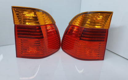 BMW E39 5 Series Touring Outer Rear Left Right Tail Light Orange 6900214 6900213