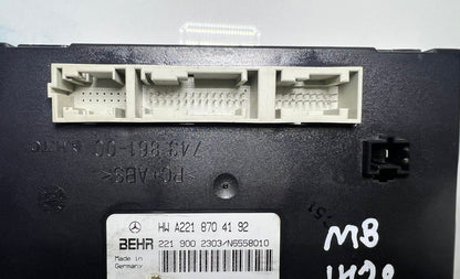 07-14 Mercedes W221 S550 CL550 AC A/C Heater Control Module A221 8704192 OEM