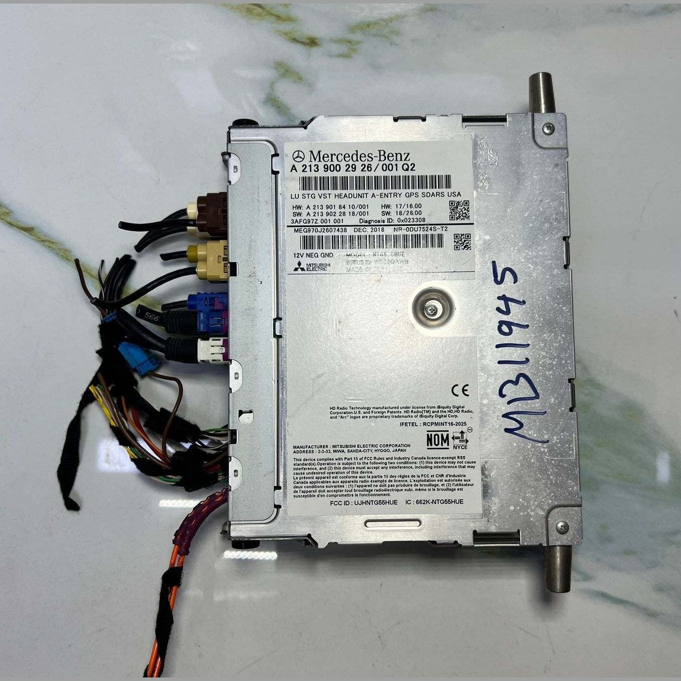 2019-2023 Mercedes-Benz C300 C43 Audio Radio Receiver Unit A 213 9002926 W213 E-