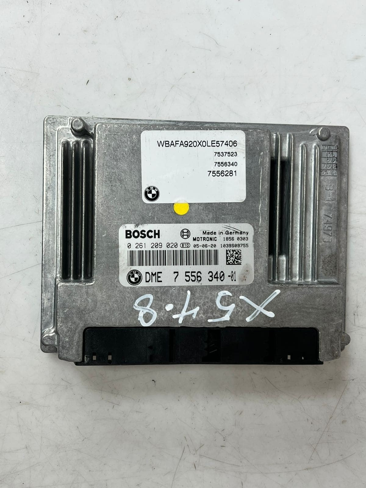 2005-2006 BMW 545i X5 4.8 E60 Engine Control Module ECU SET DME+EWS+1KEY 7556340