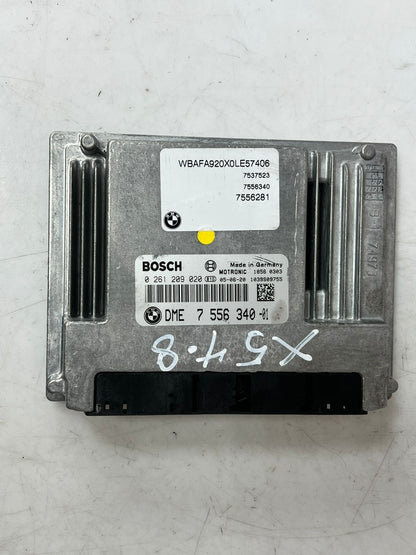 2005-2006 BMW 545i X5 4.8 E60 Engine Control Module ECU SET DME+EWS+1KEY 7556340