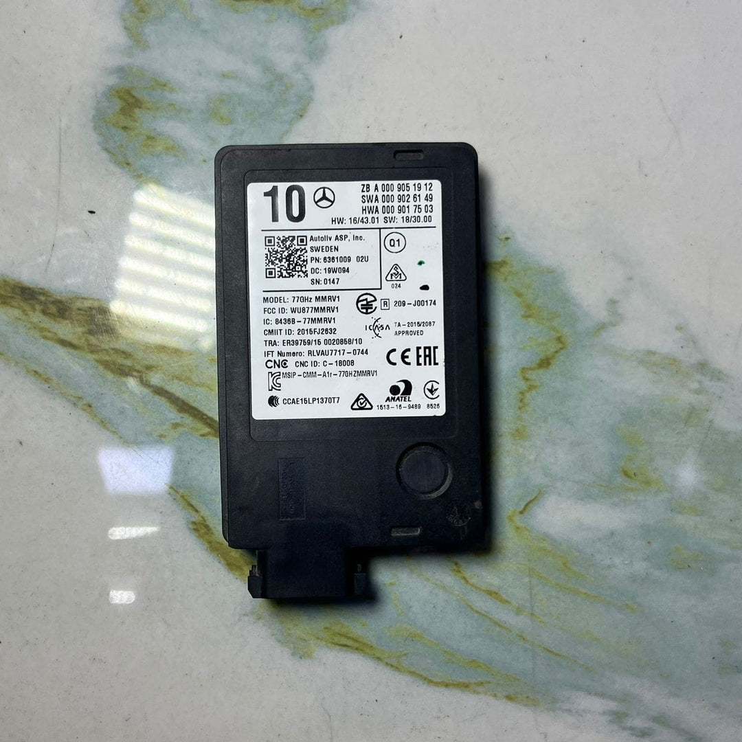 Mercedes-Benz S-Class Radar Sensor A0009051912 W177, C217, W222, C238 