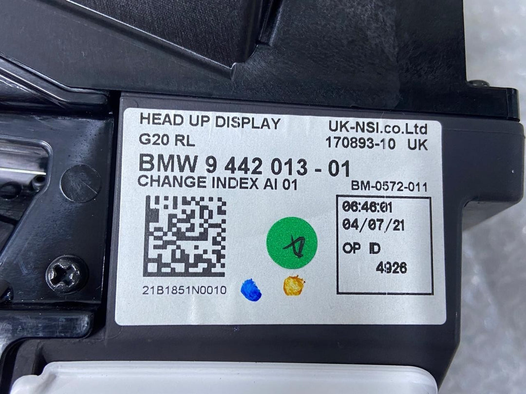 OEM BMW 3 SERIES G26 WINDSCREEN HEADS UP DISPLAY UNIT 2018-2023 9442013