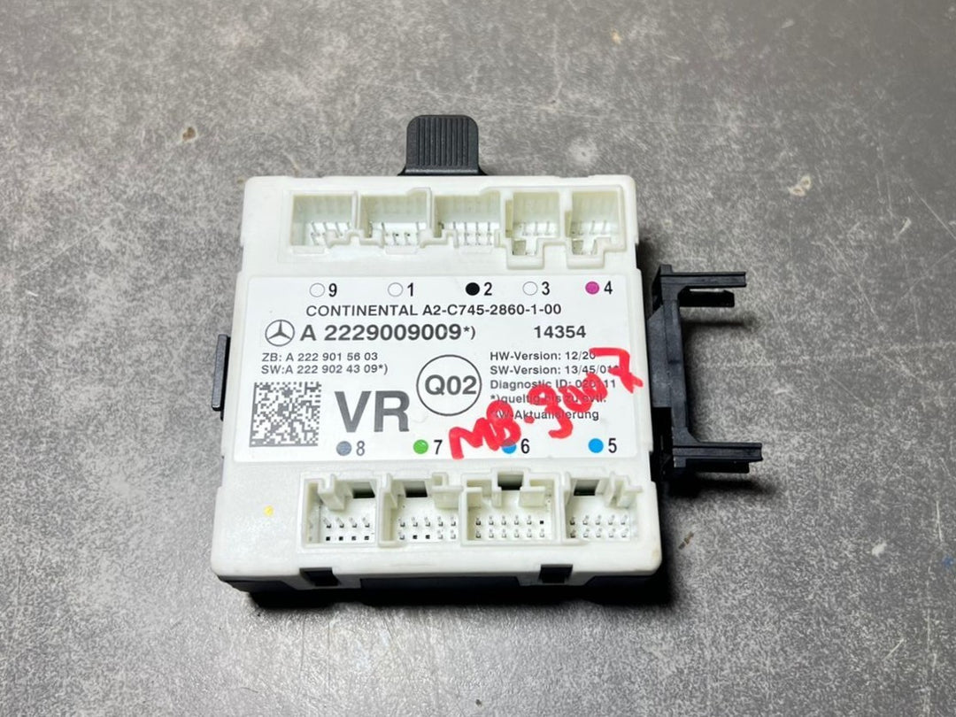 Mercedes-Benz W222 S-Class Front Left Side Door Control Module A222 9009009 OEM