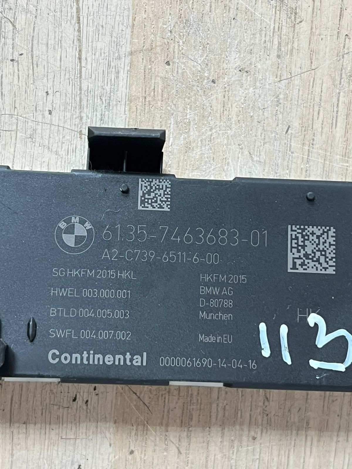 2016-2025 BMW X3 Tailgate Control Module 7463683 5 Series G30 G38, 7 Series G11 
