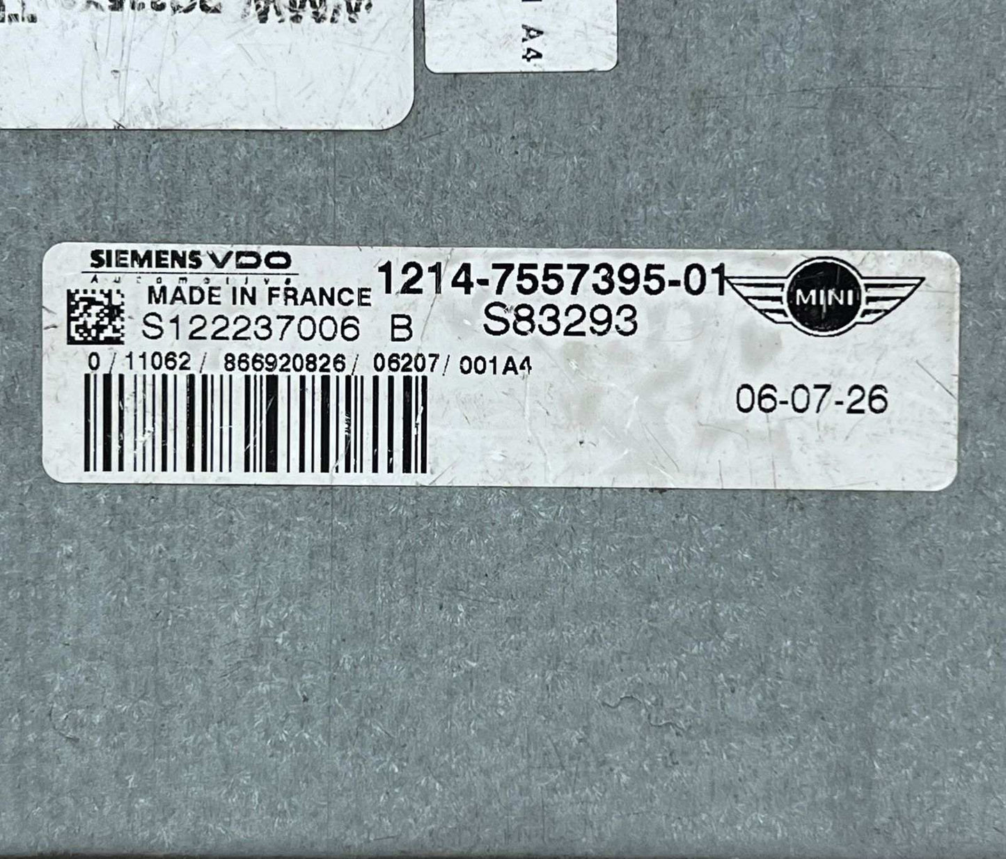 2012-2014 Mini Cooper Engine Control Module 7557395