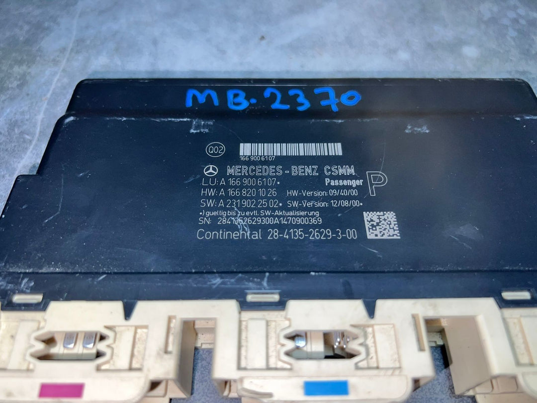 14-17 Mercedes-Benz W166 GL ML Passenger Seat Control Module A166 9006107 OEM