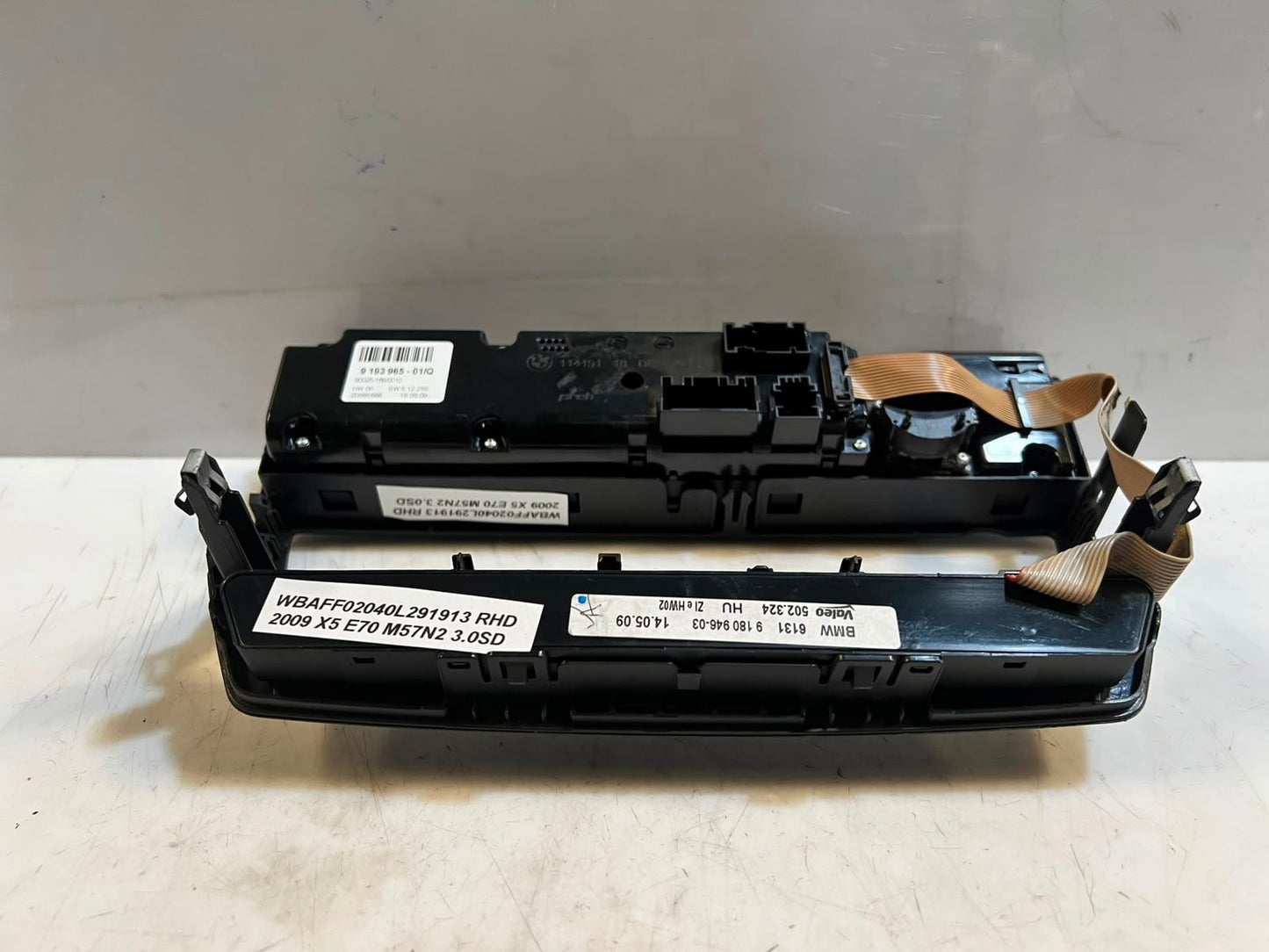 2007-2013 BMW X5 E70 and X6 E71 Air Conditioning Climate Control Unit 9193965 