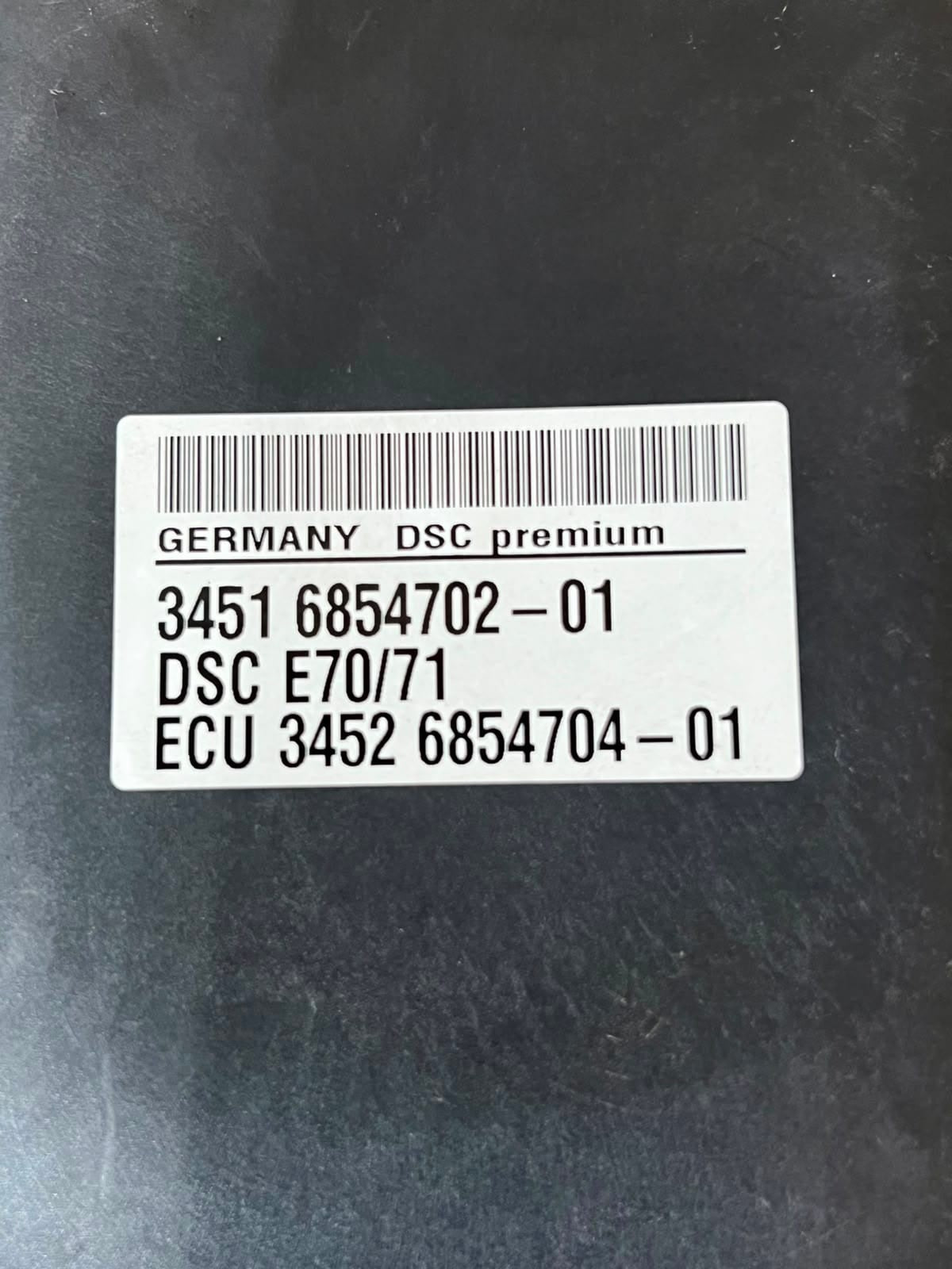 2007-2013 BMW X5 E70 ABS HYDRAULIC PUMP Control Module 6854702 OEM