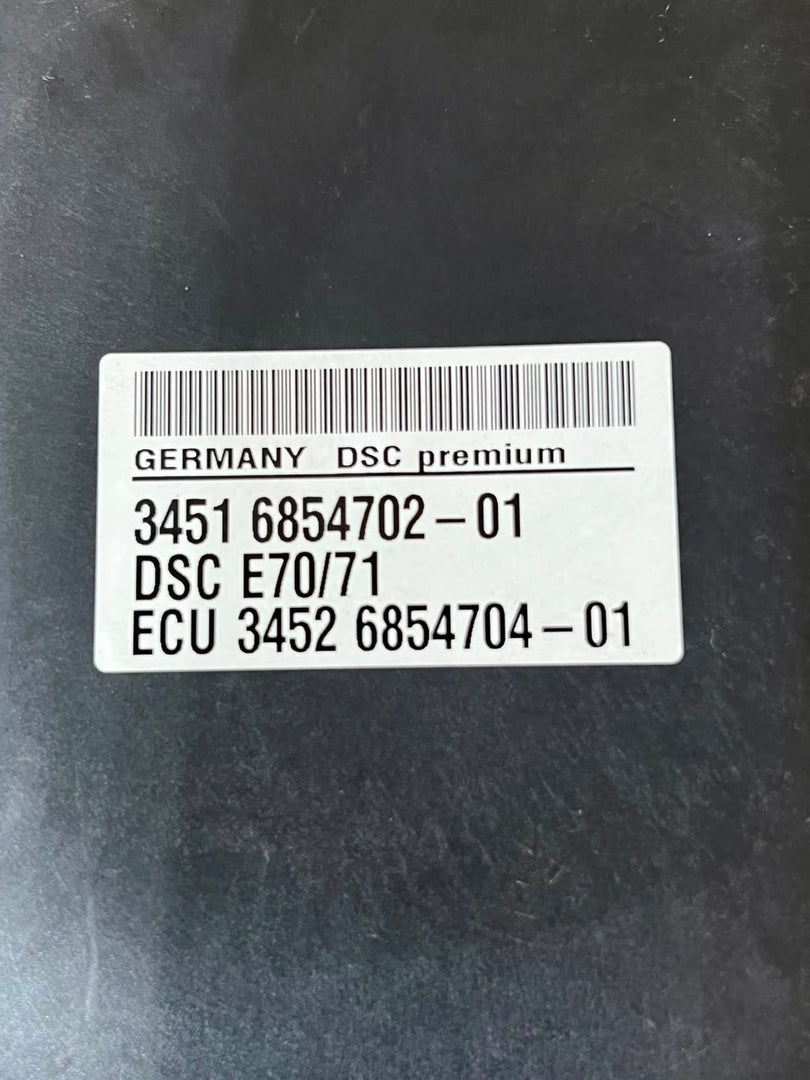 2007-2013 BMW X5 E70 ABS HYDRAULIC PUMP Control Module 6854702 OEM
